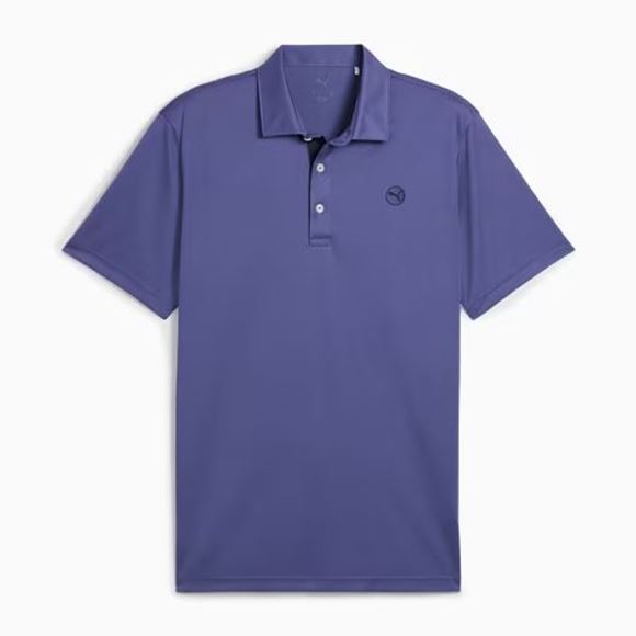 Picture of Puma Mens Pure 2.0 Polo Shirt - Blue Crystal