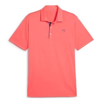 Picture of Puma Mens Pure 2.0 Polo Shirt - Peach Frost