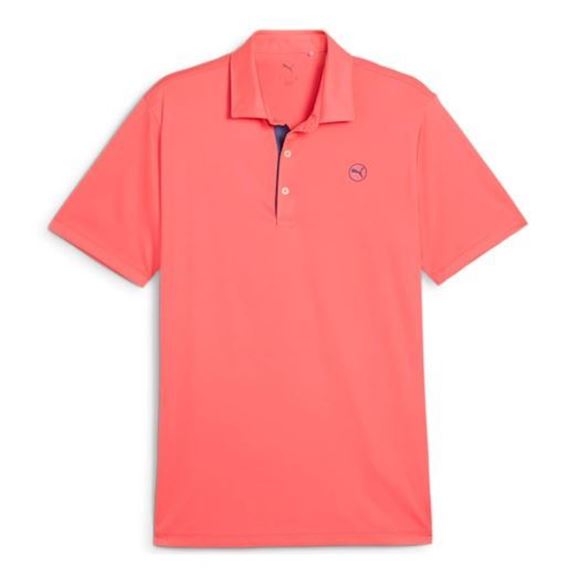 Picture of Puma Mens Pure 2.0 Polo Shirt - Peach Frost