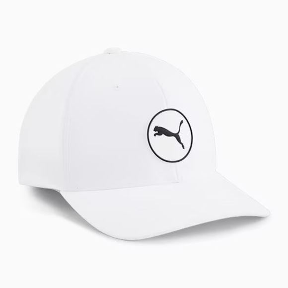 Picture of Puma Circle Cat Tech Golf Cap Cap - White