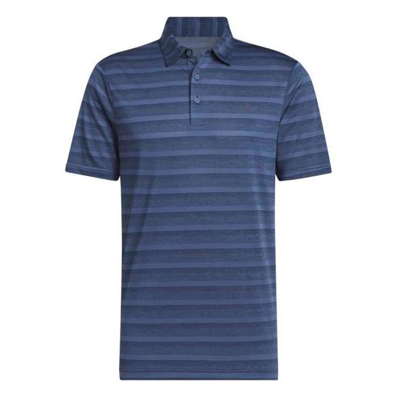 Picture of adidas Mens Two-Color Striped Polo Shirt - Navy IN6408