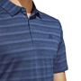Picture of adidas Mens Two-Color Striped Polo Shirt - Navy IN6408