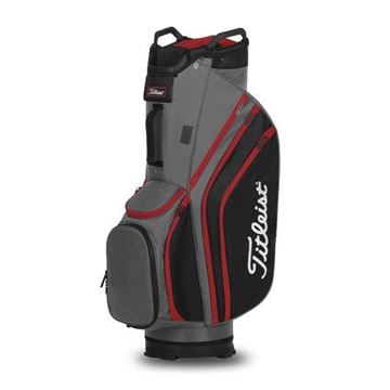 Picture of Titleist Lightweight Cart 14 Trolley Bag - Charcoal/Black/Red