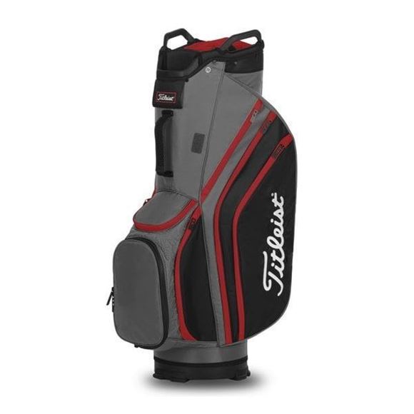 Picture of Titleist Lightweight Cart 14 Trolley Bag - Charcoal/Black/Red