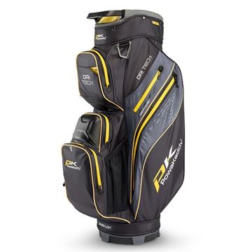 Picture of Powakaddy Dri Tech Golf Cart Bag Mag-Lok Black/Gunmetal/Yellow