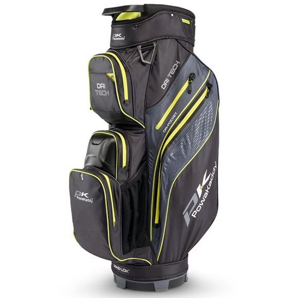 Picture of Powakaddy Dri Tech Golf Cart Bag Mag-Lok Black/Gunmetal/Lime