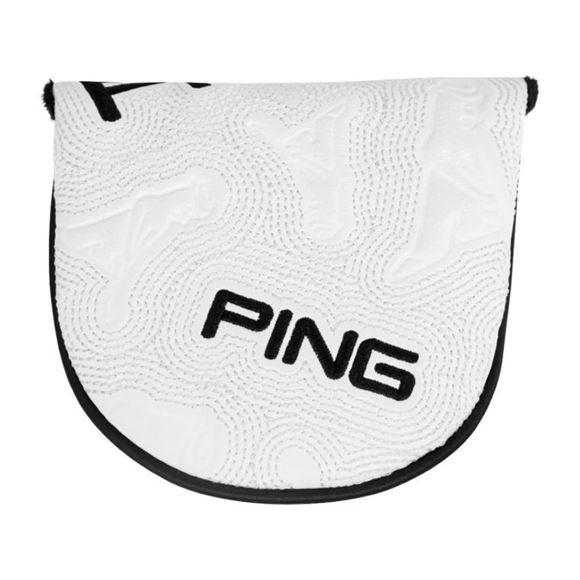 Picture of Ping Icon Mallet Putter Cover - White