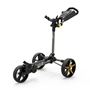 Picture of Powakaddy DLX-Lite FF Push Golf Cart - Gunmetal with Yellow Trim