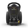 Picture of Powakaddy Micra Push Trolley - Gunmetal with Yellow Trim