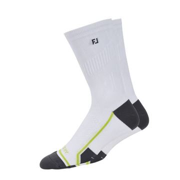 Picture of FootJoy Mens Tech D.R.Y. Crew Socks - White