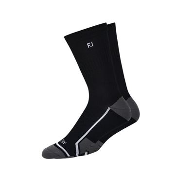 Picture of FootJoy Mens Tech D.R.Y. Crew Socks - Black