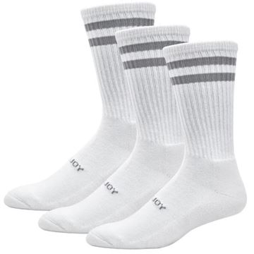 Picture of FootJoy Mens ComfortSof Socks 3 Pair Pack Crew - White