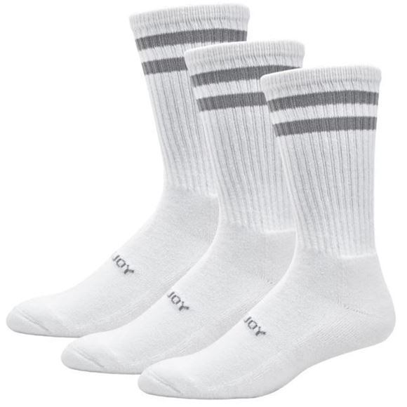 Picture of FootJoy Mens ComfortSof Socks 3 Pair Pack Crew - White