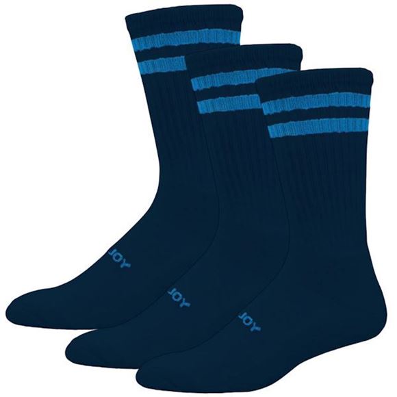 Picture of FootJoy Mens ComfortSof Socks 3 Pair Pack Crew - Navy