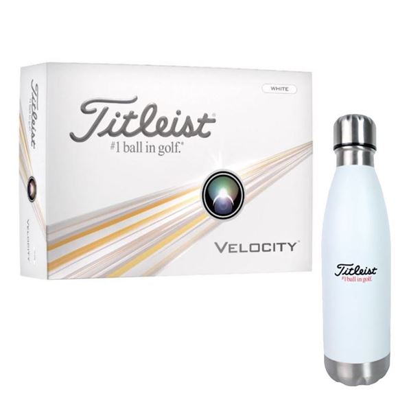 Picture of Titleist Velocity Golf Balls - White +FREE Bottle