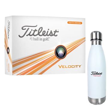 Picture of Titleist Velocity Golf Balls - Orange +FREE Bottle