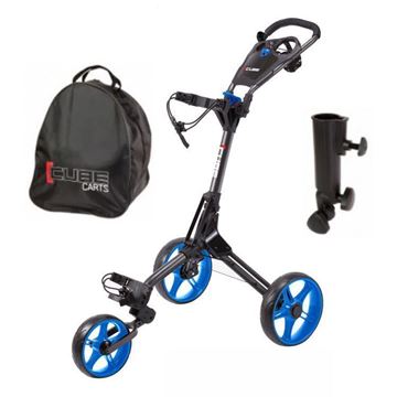 Picture of Sky Max Cube Push Trolley - Charcoal/Blue