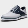 Picture of FootJoy Mens Traditions Golf Shoes 57981 White/Navy/Blue (2026)