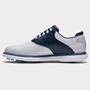 Picture of FootJoy Mens Traditions Golf Shoes 57981 White/Navy/Blue (2026)