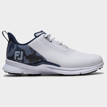 Picture of FootJoy Mens Fuel Golf Shoes 55417 White/Navy/Silver (2026)