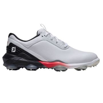Picture of FootJoy Mens Tour Alpha Golf Shoes 55564 White/Black/Red (2026)