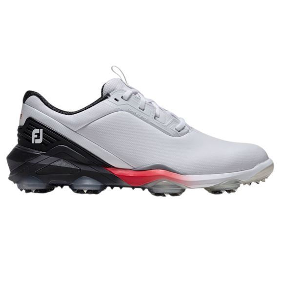 Picture of FootJoy Mens Tour Alpha Golf Shoes 55564 White/Black/Red (2026)