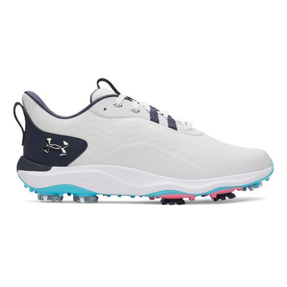 Picture of Under Armour Mens UA Drive Pro Clone Golf Shoes Grey/Silver/Navy 2026