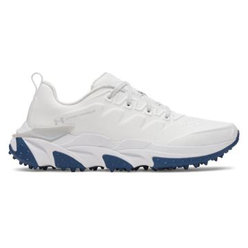 Picture of Under Armour Mens Halo Tour SL Golf Shoes White/Metallic Silver 2026