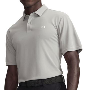 Picture of Under Armour Men's UA Tee To Green Polo Titanium/White 6012303