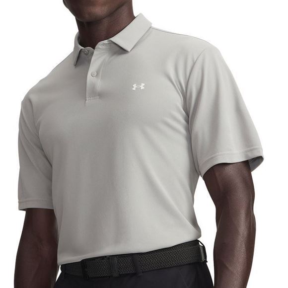 Picture of Under Armour Men's UA Tee To Green Polo Titanium/White 6012303