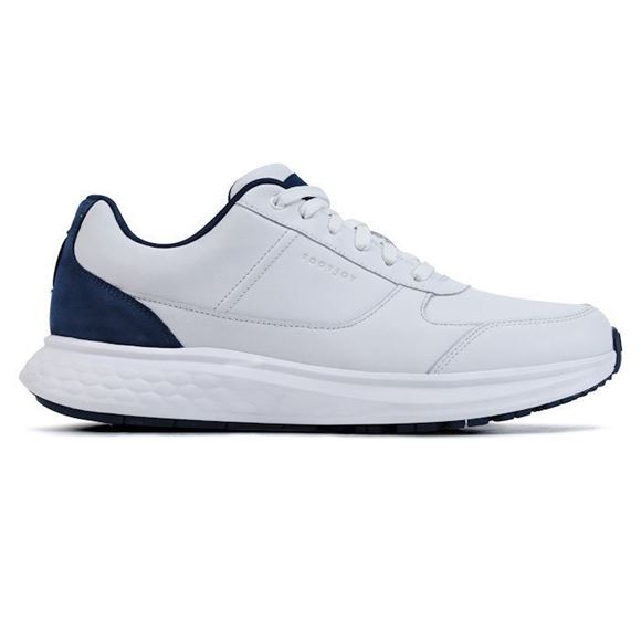Picture of FootJoy Mens FJ Hampton Golf Shoes White/Navy 50085 (2026)