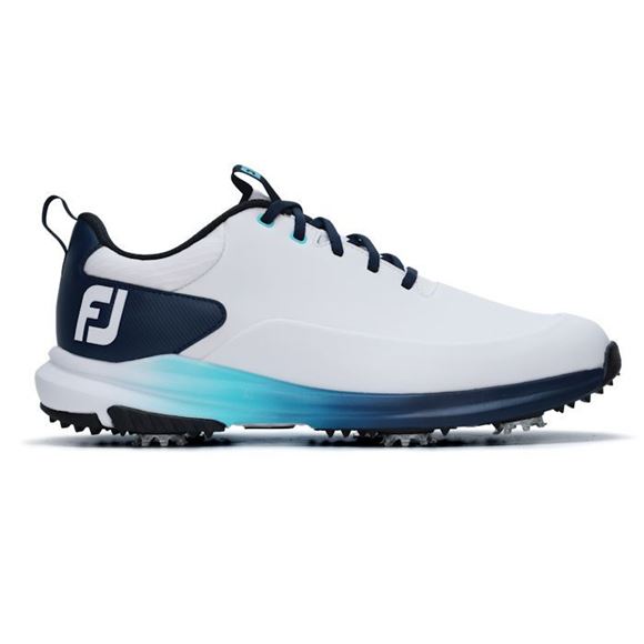 Picture of FootJoy Mens Tour Rival Golf Shoes White/Navy/Blue 56971 (2026)