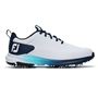 Picture of FootJoy Mens Tour Rival Golf Shoes White/Navy/Blue 56971 (2026)