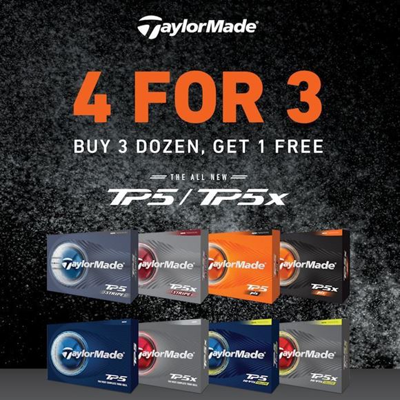 Picture of TaylorMade TP5 Golf Balls 4 for 3 Offer 2026