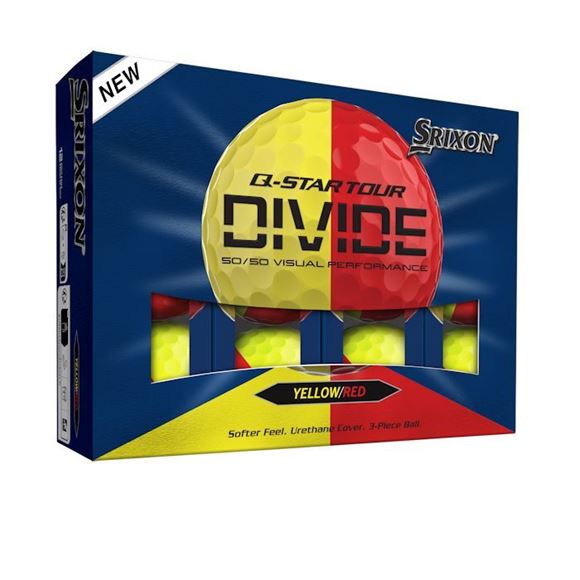 Picture of Srixon Q Star Divide Golf Balls Yellow/Red 2026