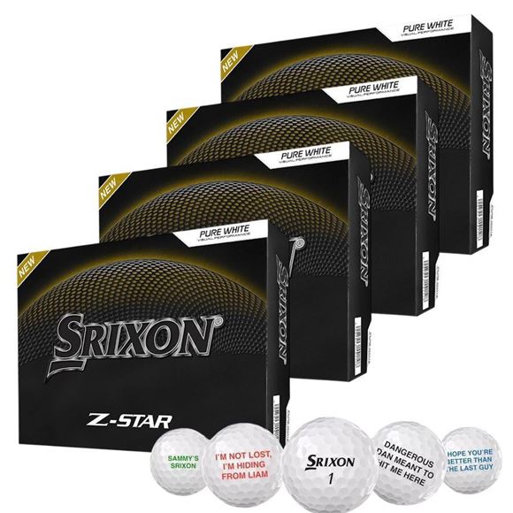 Picture of Srixon Z Star Golf Balls 4 for 3 Special White