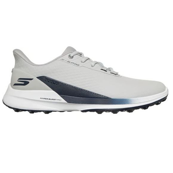Picture of Skechers Mens Skechers Slip-ins Waterproof Pure Si Golf Shoes Grey/Navy 214147