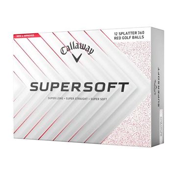 Picture of Callaway Supersoft Splatter 360 Red Golf Balls