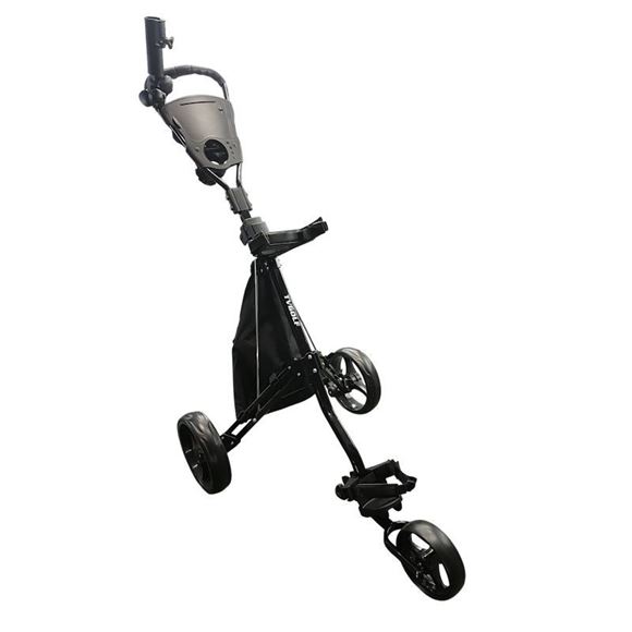 Picture of TV GOLF 3 Wheeled Push Trolley - Plus FREE Umbrella Holder